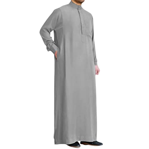 Herren Muslim Kaftan Islamische Ethnische Kleidung...
