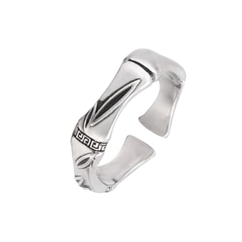 KONFEN Ring Verstellbar Silber Herren, Fidget Ring...