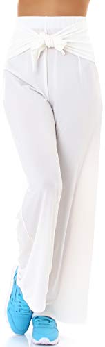 Jela London Damen Freizeithose Palazzohose...