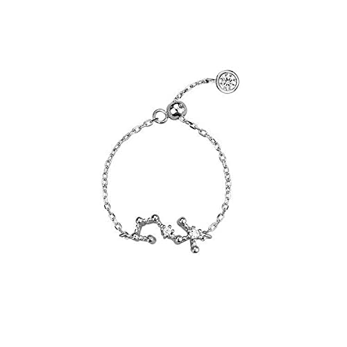 KSKAN Ring Verstellbar, S925 Silber Verstellbare...