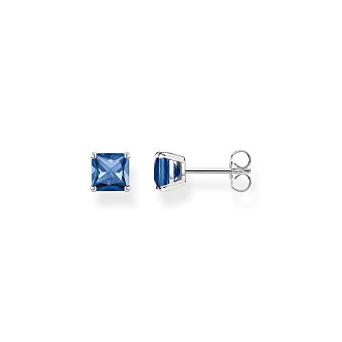 Thomas Sabo Damen-Ohrringe Ohrstecker Blauer Stein...