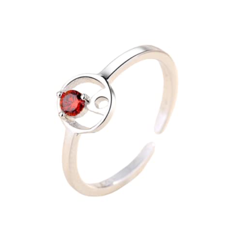 KSKAN Damenring Silber 925,Verstellbare Ringe Aus...