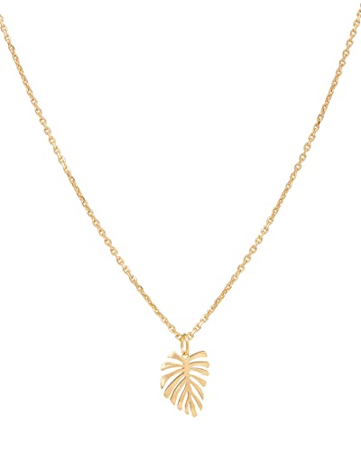 Pernille Corydon Fern Leaf Necklace Gold -...