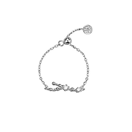 KSKAN Ring Silber 925 Damen, Verstellbare Ringe...