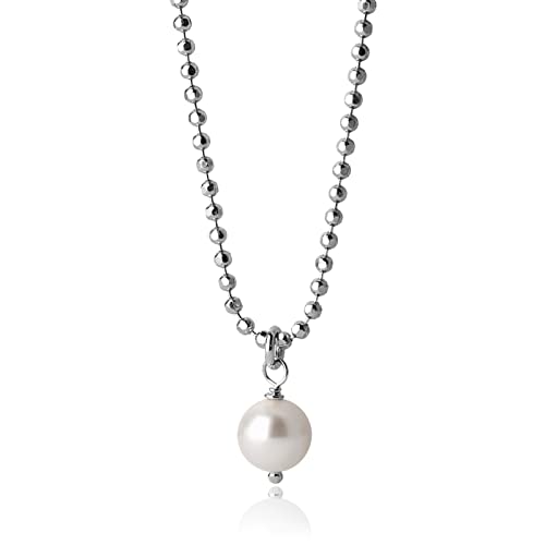 Damen-Schmuck, Perlen Halskette silber,...
