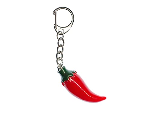 Miniblings Chili Peperoni Schlüsselanhänger -...