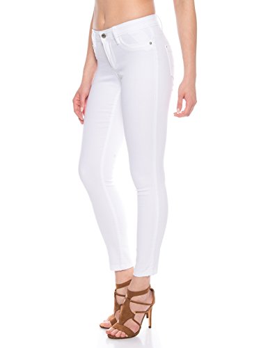 ONLY Damen Skinny Jeans Hose mit Stretch in weiß...