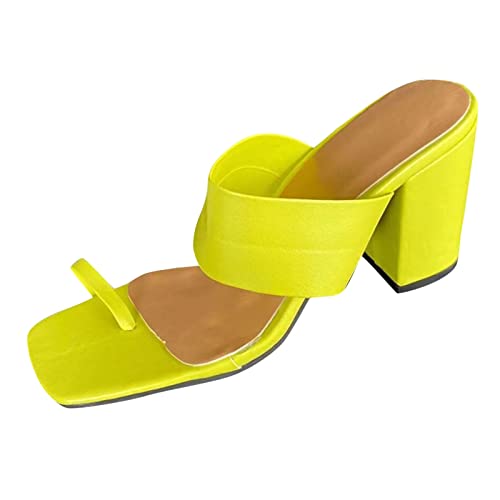 Open Toe Slip On Sandaletten Sandaletten High...