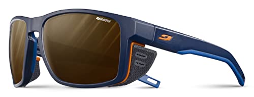 Julbo Unisex Shield Sonnenbrille, Blau/Orange,...