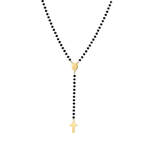 JewelryWe Schmuck Halskette Damen Jesus Kreuz...