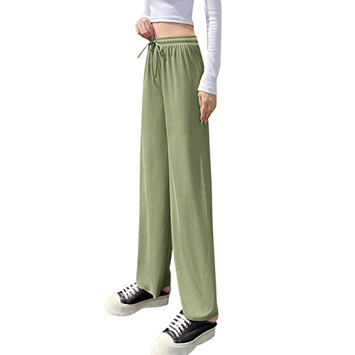 Schlag Leggings Damen Hosen mit Galonstreifen...