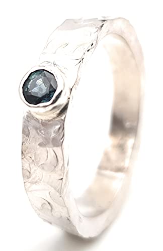 LeoLars-PABE Saphir Herren Ring aus 925er Silber,...