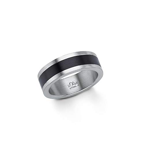 s.Oliver Ring Edelstahl Herren Ringe, Bicolor,...