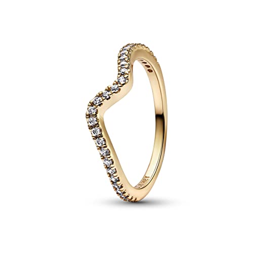 Pandora Funkelnde Welle Ring aus Sterlingsilber...