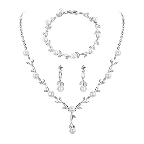 Toplstud Hochzeit 925 Schmuckset Silber Damen,...