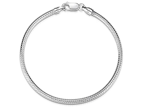 3mm Schlangenkette Armband - echt 925 Silber,...