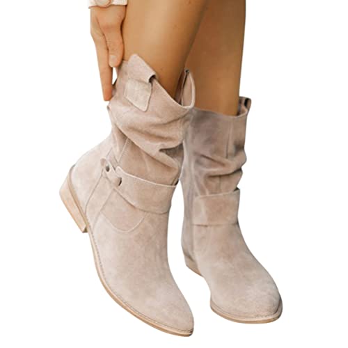 Minetom Stiefeletten Damen Klassisch Wildleder...