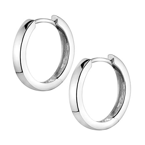 Materia Damen Ohrringe Silber 925 Creolen 17mm...