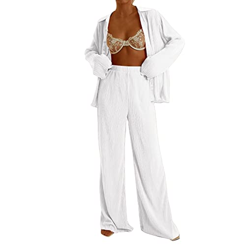 Frauen 2-teiliges Hosen-Set Übergroßes...