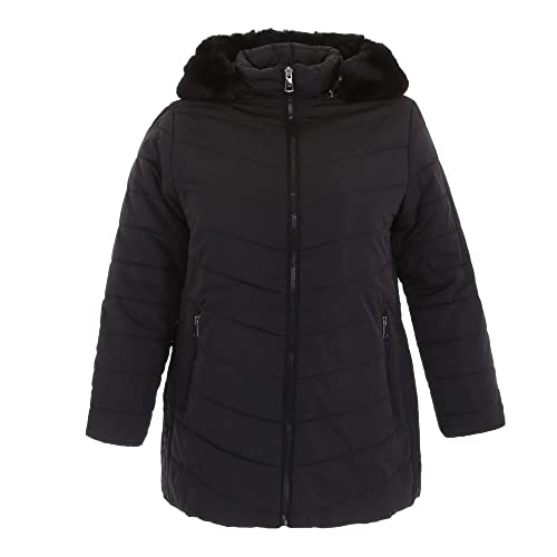 Ital Design Damen GEFÜTTERT Kapuze (ABNEHMBAR)...