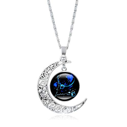 Yowablo Halskette 12 Sternbild Mond Geschenke für...