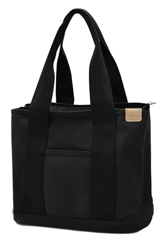 Damen Mittelgroß Handtasche Canvas Satchel Tote...