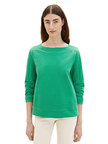 TOM TAILOR Damen 1035341 Sweater mit Struktur &...