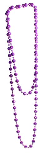 lila Perlenkette facettiert Länge 130 cm,...