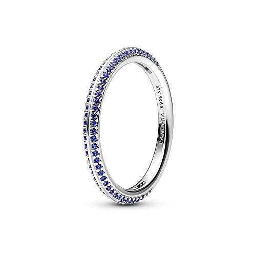 Pandora Silberring für Damen Pavé Blau...