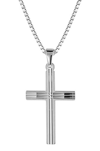 trendor Kreuz mit Herren-Halskette 925 Silber...