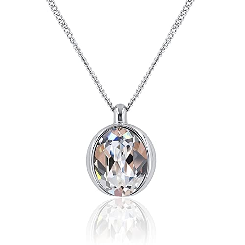 Nobel Kette Silber Swarovski Kristall Crystal -...