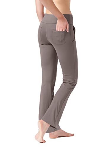 LaiEr Damen Yogahose mit 4 Taschen Hohe Taille...