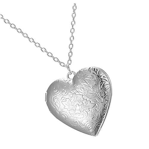 VILLCASE Edelsteinkönig Herz-Geschenk-Halskette...