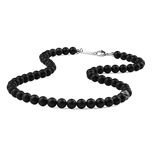 GAVU Matter Onyx Kristall Edelsteinkette für...