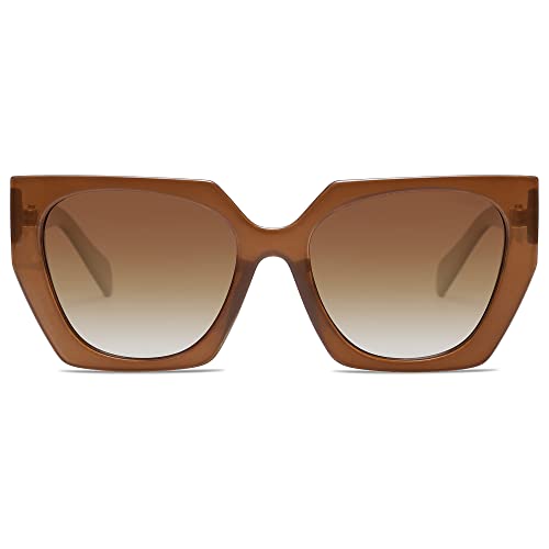 SOJOS Sonnenbrille Damen Polarisiert Vintage,...