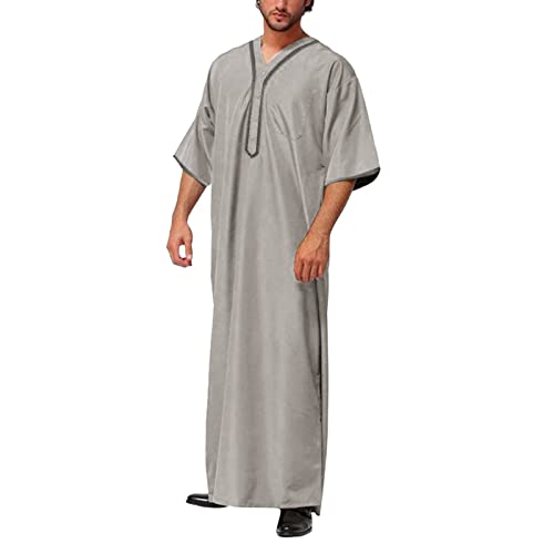 Kaftan Herren Baumwolle Leinen Sommer Cool Jilbab...