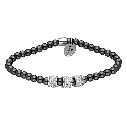 Treuheld® Perlen-Armband mit Kristallperlen |...