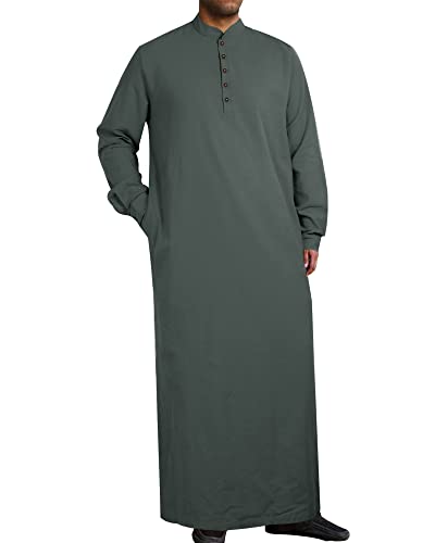 YAOHUOLE Kaftan Leinen Herren Kaftan Herren Leinen...