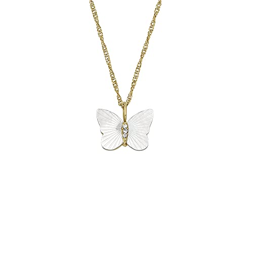 Fossil Halskette für Frauen Radiant Wings Weiße...