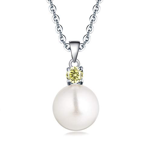 JO WISDOM Damen Perlen Kette Silber 925,Halskette...