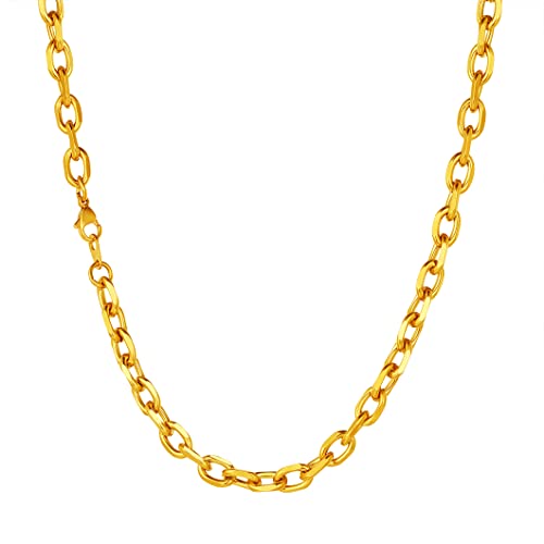 Richsteel goldene Rolokette für Herren Männer...