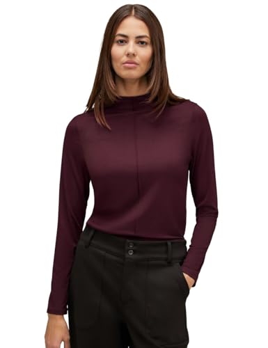 STREET ONE Damen A320574 Langarmshirt, plummy...