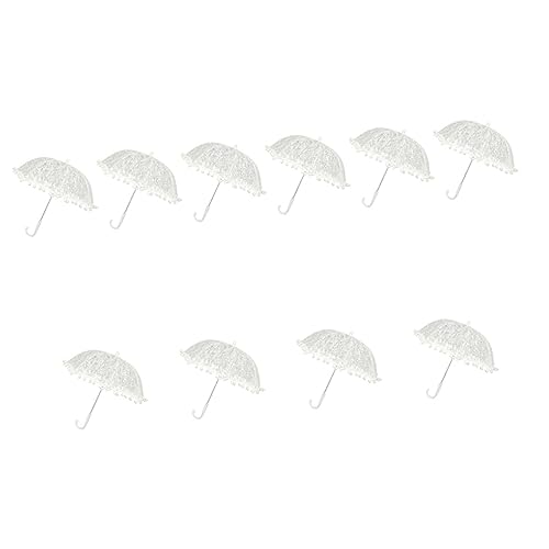 PACKOVE 10 Stück Spitzen-Regenschirm...