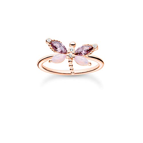 THOMAS SABO Ring Libelle in Roségold mit Zirkonia...