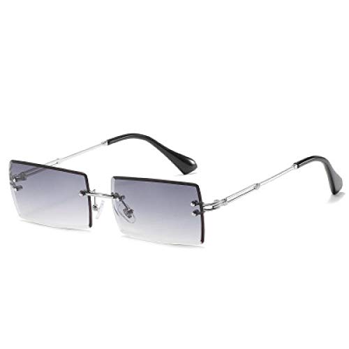 YHKF Sonnenbrillen Randlose Sonnenbrille Frauen...
