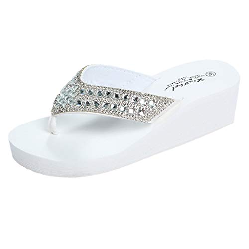 Sandalen Damen Mit Absatz Silber - Glitzer,...