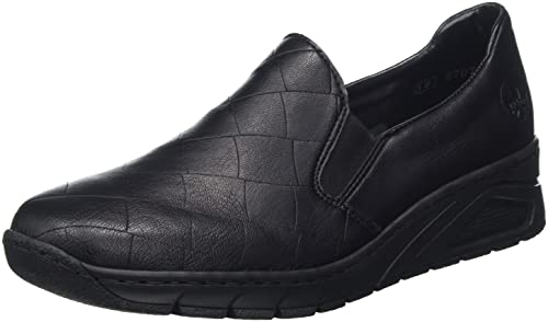 Rieker Damen Slipper N3363-00 schwarz Gr. 40