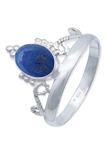 Ring 925 Silber Lapis Lazuli blauer Stein...