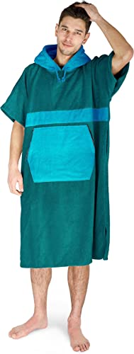 normani Herren Badeponcho mit Kapuze aus 100%...