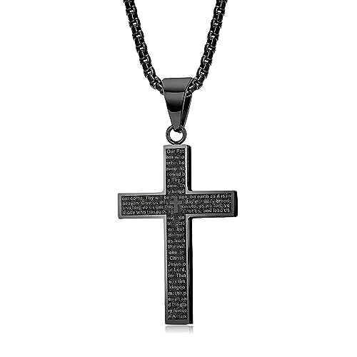 MERTTURM Kreuz Halskette für Herren, Schmuck...